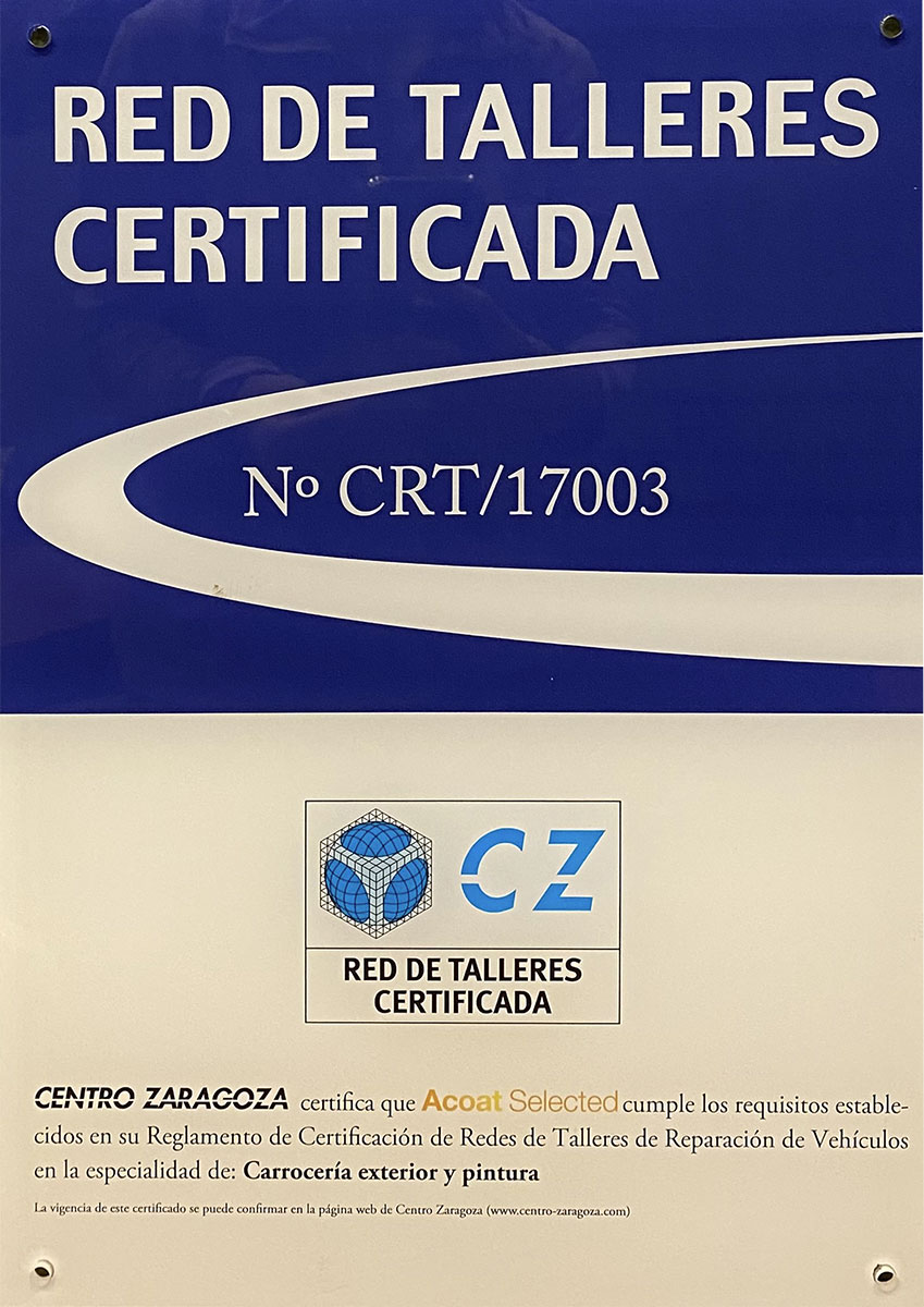 Red de talleres certificados de Acoat Selected